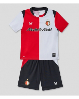 Billige Fotballdrakt Feyenoord Replika Hjemmedraktsett Barn 2026-27 Kortermet (med bukser)